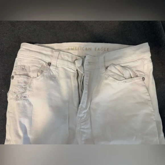 American Eagle White Jeans - Picture 3 of 8